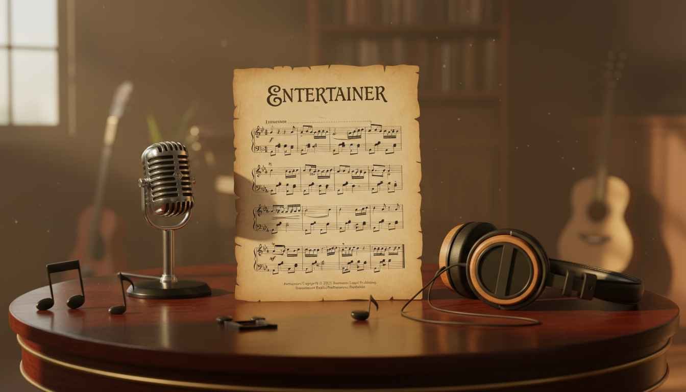 entertainer music sheet