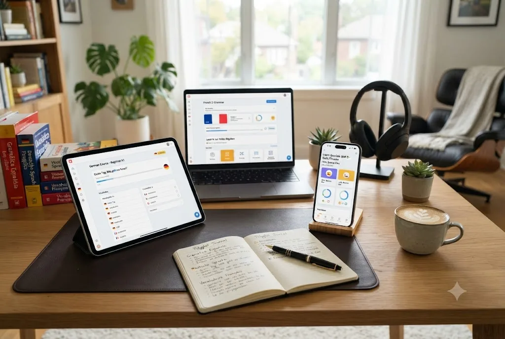 Comparison of Duolingo competitors and popular language learning apps for students.